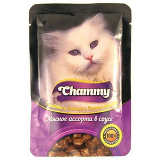 Корм для кошек Chammy мясное ассорти 85г.